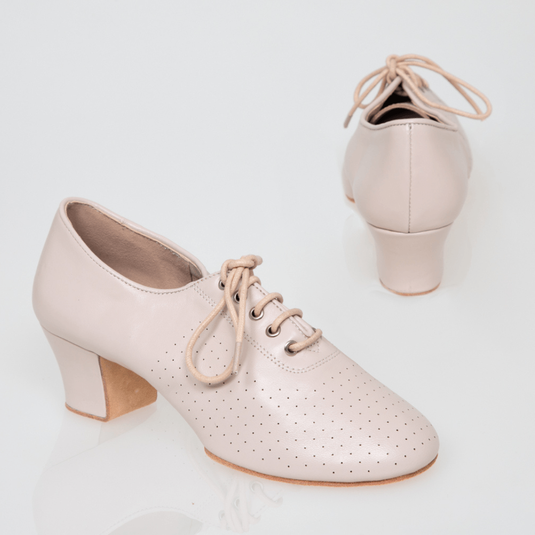 Paragon Women's Practice Dance Shoes – Lamb Leather Lace-Up Heels