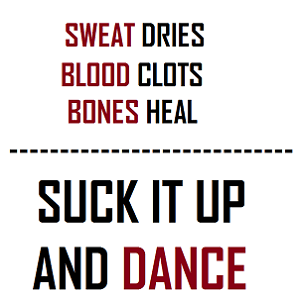 Suck It Up and Dance: Coping with an injury