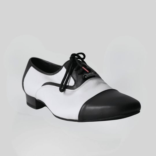 Adorno Black & White - Men's Ballroom / Salsa / Tango Shoes - iLoveDanceShoes
