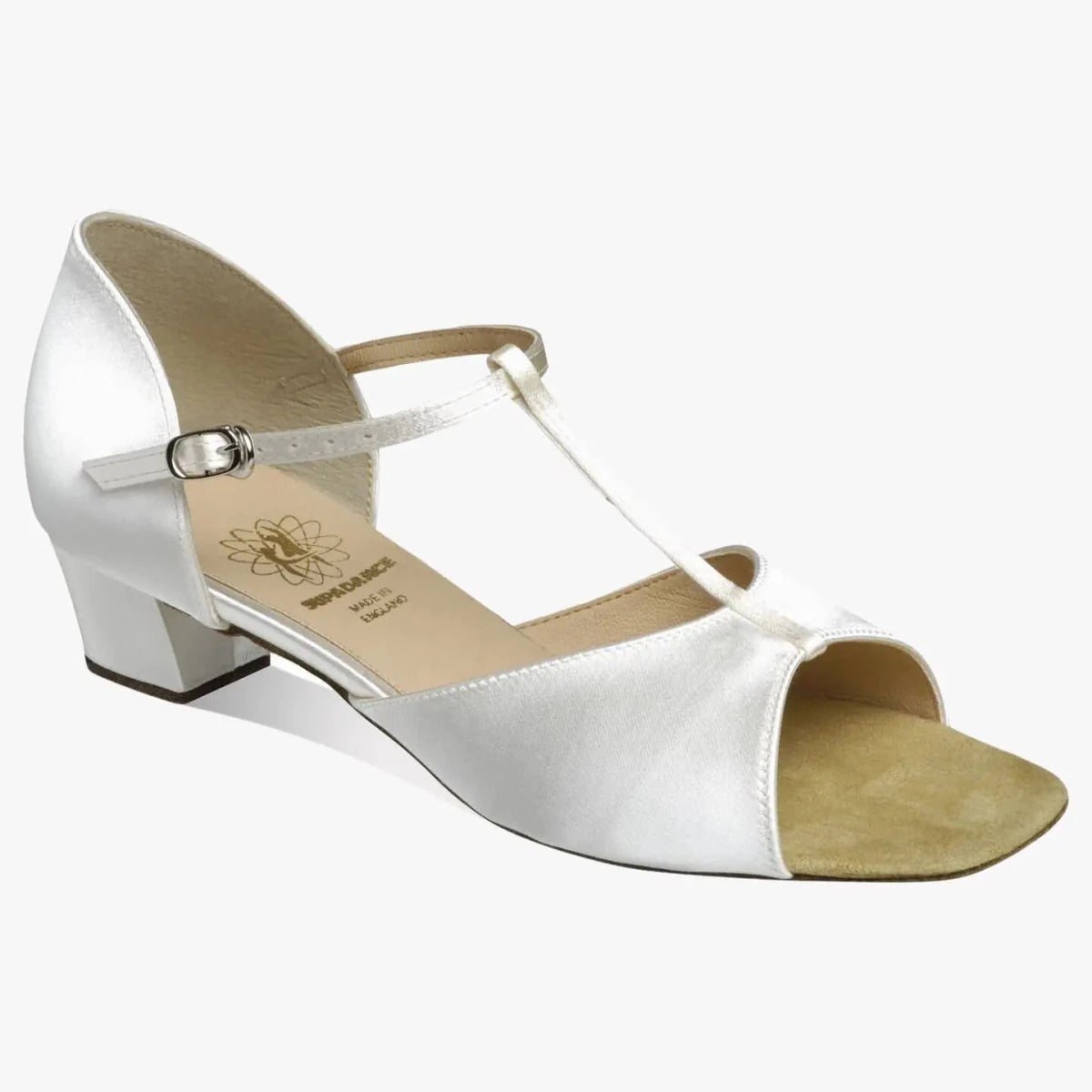 Amy - White Girls Latin Shoes - iLoveDanceShoes