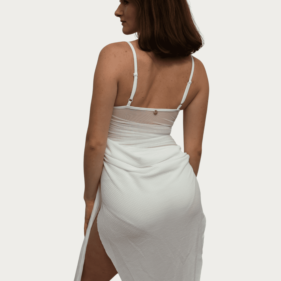 Aurelia – White Asymmetrical Latin Dance Dress - iLoveDanceShoes