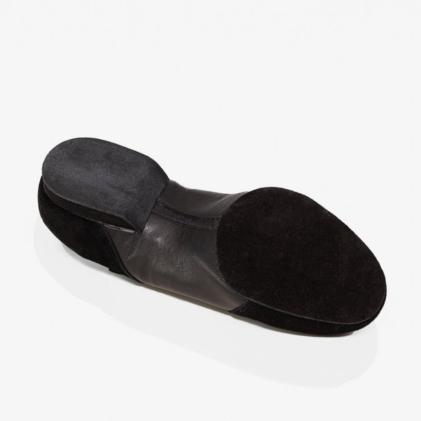 Brandon Men's Practice Dance Shoes in Black Leather with Cushioned Sole, Heel Support and Flexibility for All Dance Styles