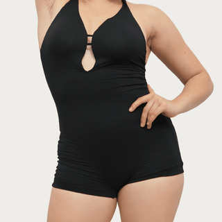 Elena – Black Latin Unitard - iLoveDanceShoes