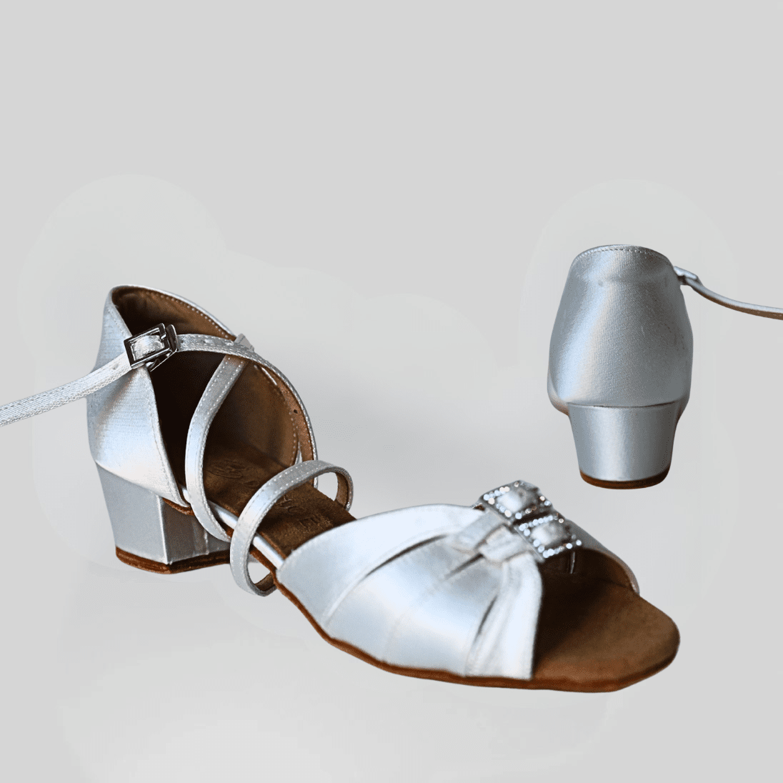 Feronia Twin Diamond Buckles - Women's Latin / Salsa Shoes - iLoveDanceShoes