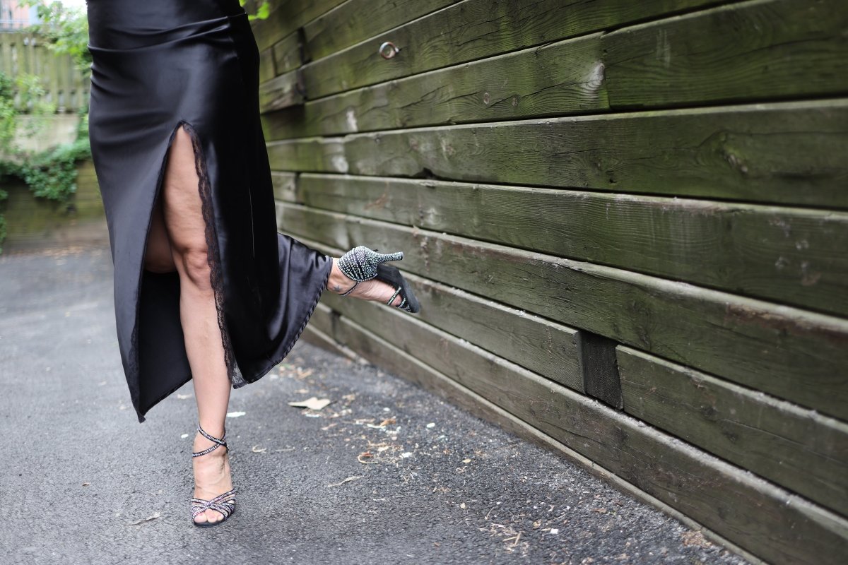 Jeannie - Women's Latin / Salsa / Tango / Bachata Shoes on - iLoveDanceShoes