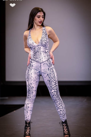 Jumpsuit - Snake Skin - iLoveDanceShoes