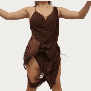 Nina - Latin Fringe Practice/Performance Dress - iLoveDanceShoes