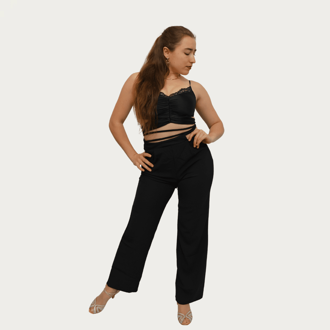 Sofia – Small Black Latin Top - iLoveDanceShoes