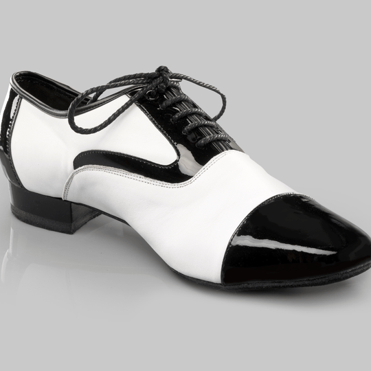 Adorno Black & White Men's Ballroom, Salsa, Bachata and Tango Dance Shoes from iLoveDanceShoes