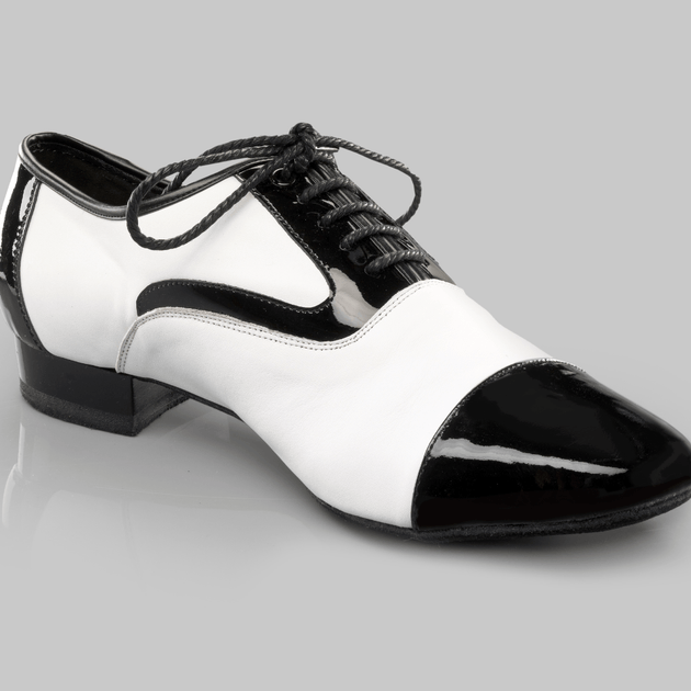 Adorno Black & White Men's Ballroom, Salsa, Bachata and Tango Dance Shoes from iLoveDanceShoes
