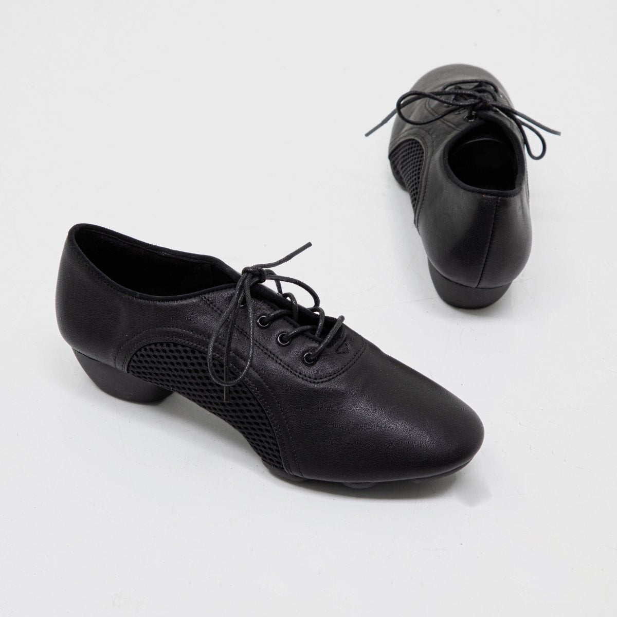 Agile Women's Practice Dance Shoes with Canvas Upper, 3-Part Sole and Lace-Up Design for Indoor and Outdoor Dancing