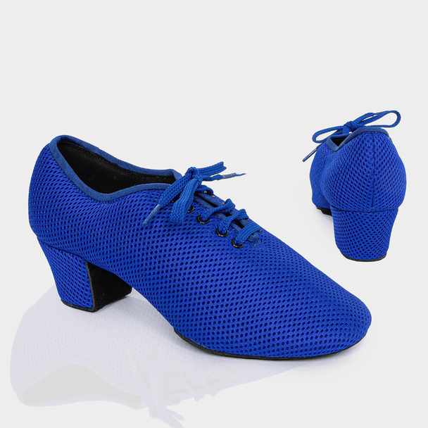 Aurora Women's Practice Dance Shoes in Breathable Mesh with Low Cuban Heel, Flexible and Lightweight for Latin and Ballroom