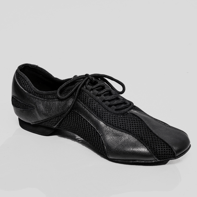 Blade Men's Practice Dance Shoes in Leather and Mesh with Lace-Up Closure, Breathable and Flexible for All Dance Styles