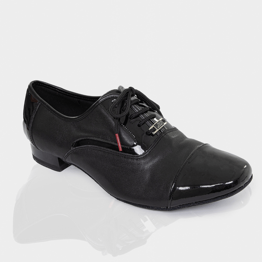 Chasse Men's Ballroom Dance Shoes in Soft Leather with Lace-Up Closure and Cushioning for Comfort in Salsa, Tango and Latin