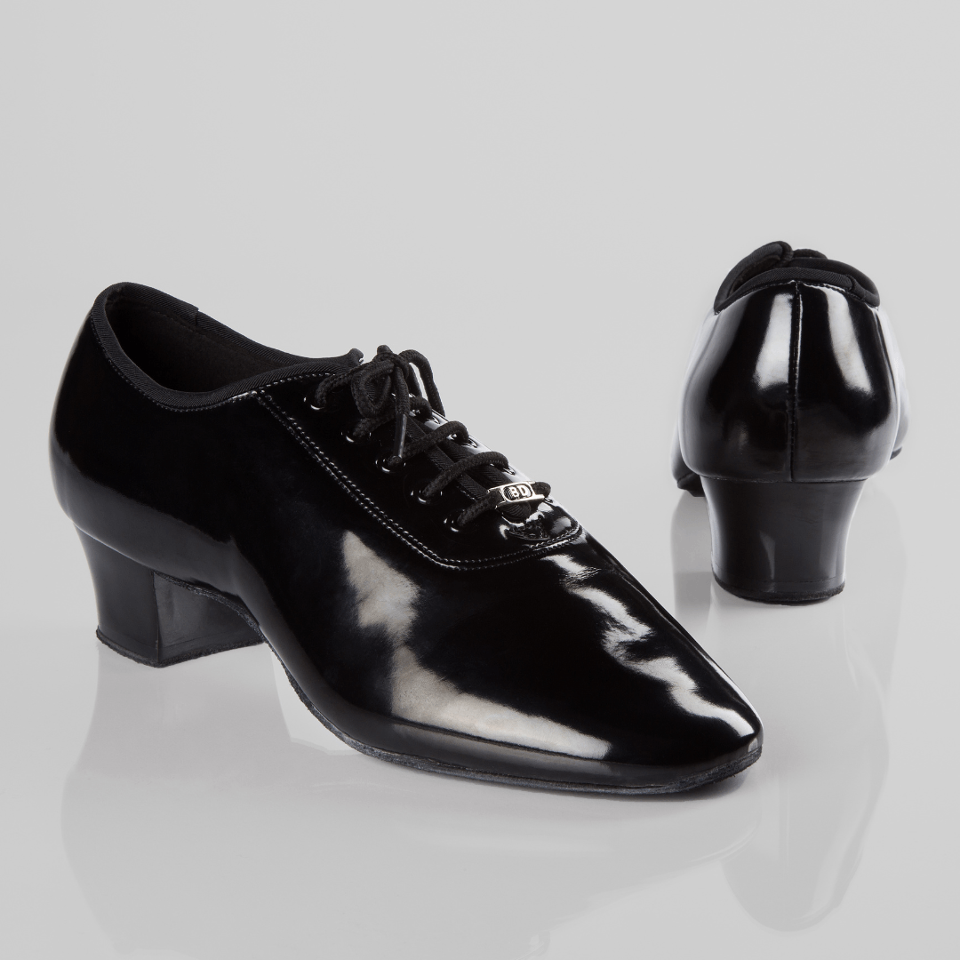 Chaussures De Danse Homme Cuir Verni - Pour Salon, Latine, Tango - Talon Petit - Confortables Et Flexibles - Pour Soirée Ou Spectacle