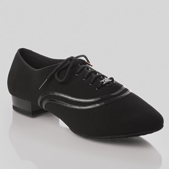 Liam Men's Dance Shoes in Breathable Canvas with Lace-Up Closure, 1 Inch Heel and Triple Cushioning for All Styles of Dance
