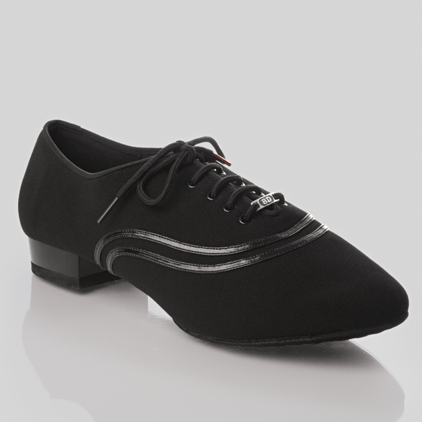 Liam Men's Dance Shoes in Breathable Canvas with Lace-Up Closure, 1 Inch Heel and Triple Cushioning for All Styles of Dance
