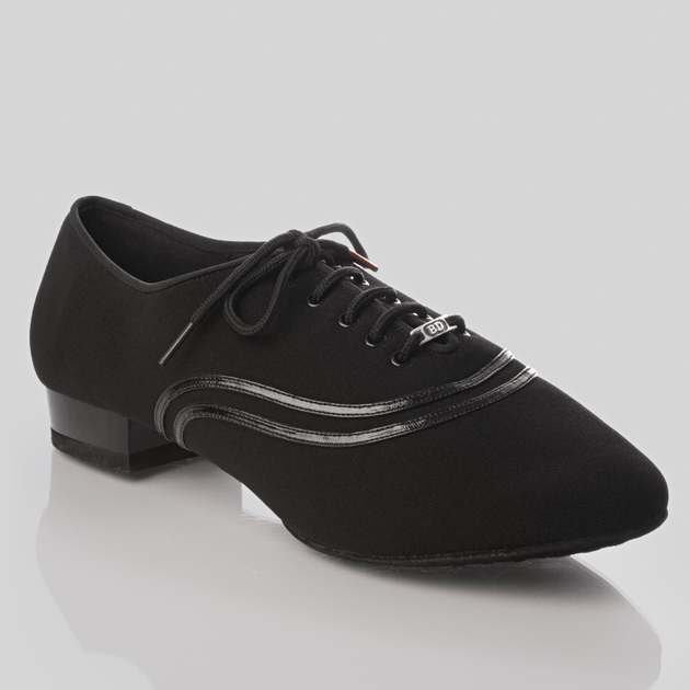 Liam Men's Dance Shoes in Breathable Canvas with Lace-Up Closure, 1 Inch Heel and Triple Cushioning for All Styles of Dance
