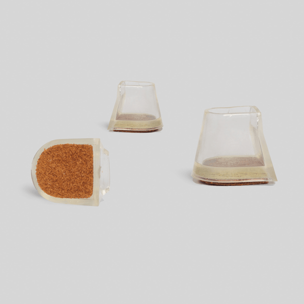 Plastic Heel Protectors with Suede Base for Dance Shoes-Improves Traction and Extends Heel Life