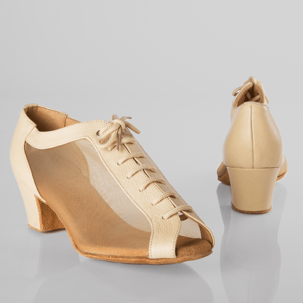 Practica Women's Dance Shoes with Mesh Design, Lace-Up Fit for Comfort and Stability in Salsa, Tango and Ballroom