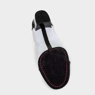 Randolph Men's Latin Dance Shoes in Canvas with Leather Accents, Braided Detail, Lace-Up Closure and Cushioning for Comfort