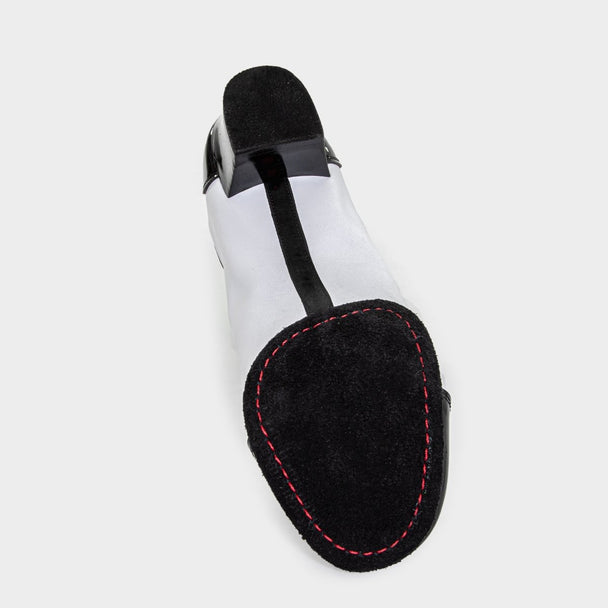 Randolph Men's Latin Dance Shoes in Canvas with Leather Accents, Braided Detail, Lace-Up Closure and Cushioning for Comfort