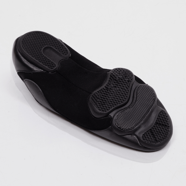 Urbane Men's Practice Dance Shoes in Leather and Canvas. Flexible Sole for Studio or Outdoor Latin Dance Training