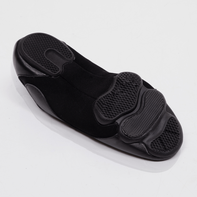 Urbane Men's Practice Dance Shoes in Leather and Canvas. Flexible Sole for Studio or Outdoor Latin Dance Training