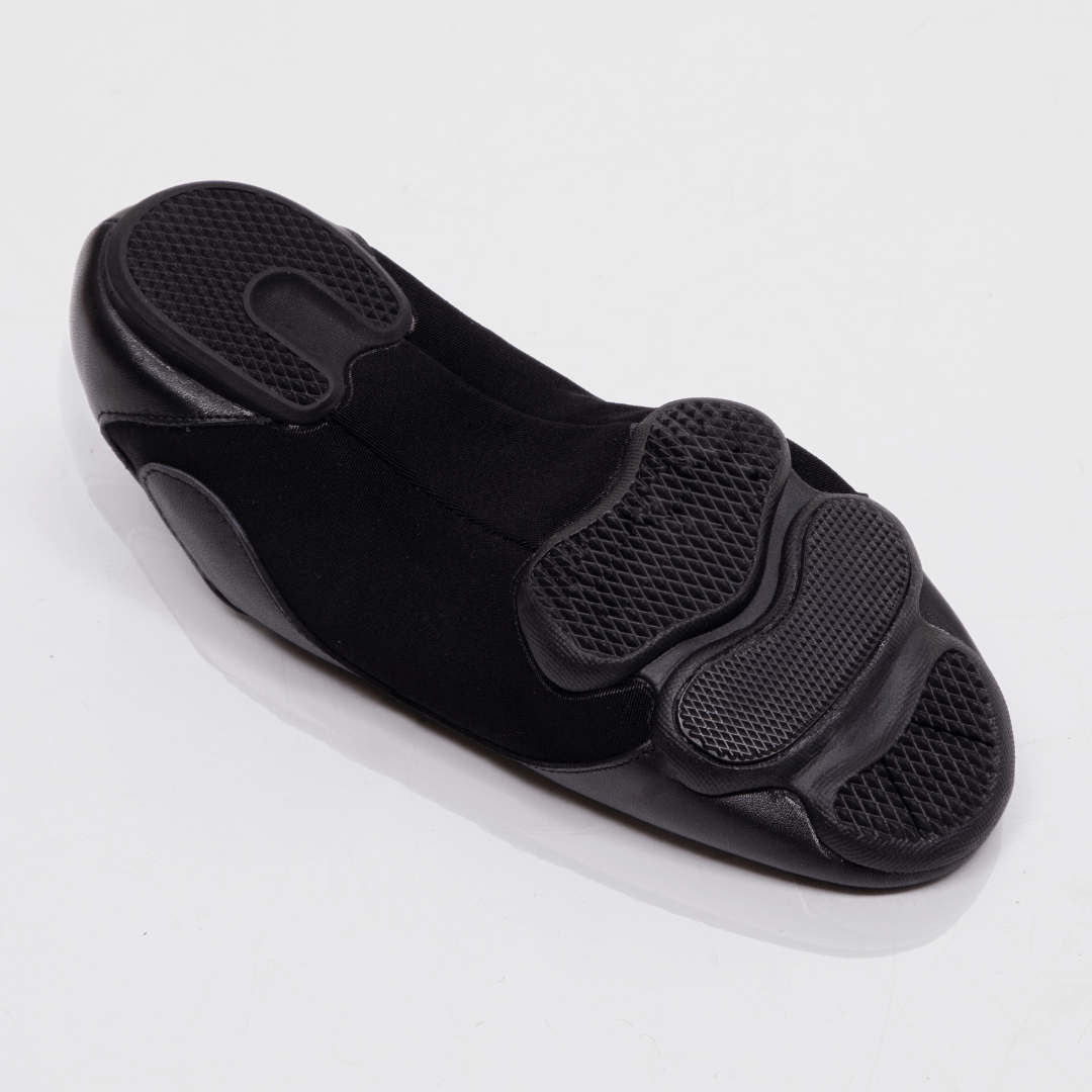 Urbane Women's Practice Dance Shoes in Leather, Canvas with Flexible Sole for Indoor or Outdoor Use. Concrete or Studio