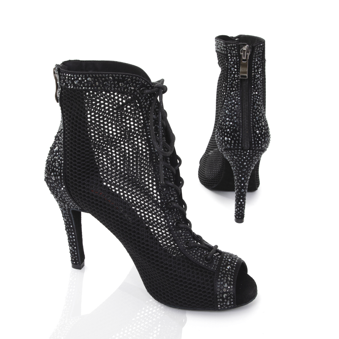 Bottines De Danse Femme Talon 9,5 Cm – Salsa, Bachata, Jazz – Confort Et Style